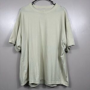 Lululemon Men’s Relaxed Fit Train Short Sleeve Shirt LM3DIES DEWY Yellow Sz XXL